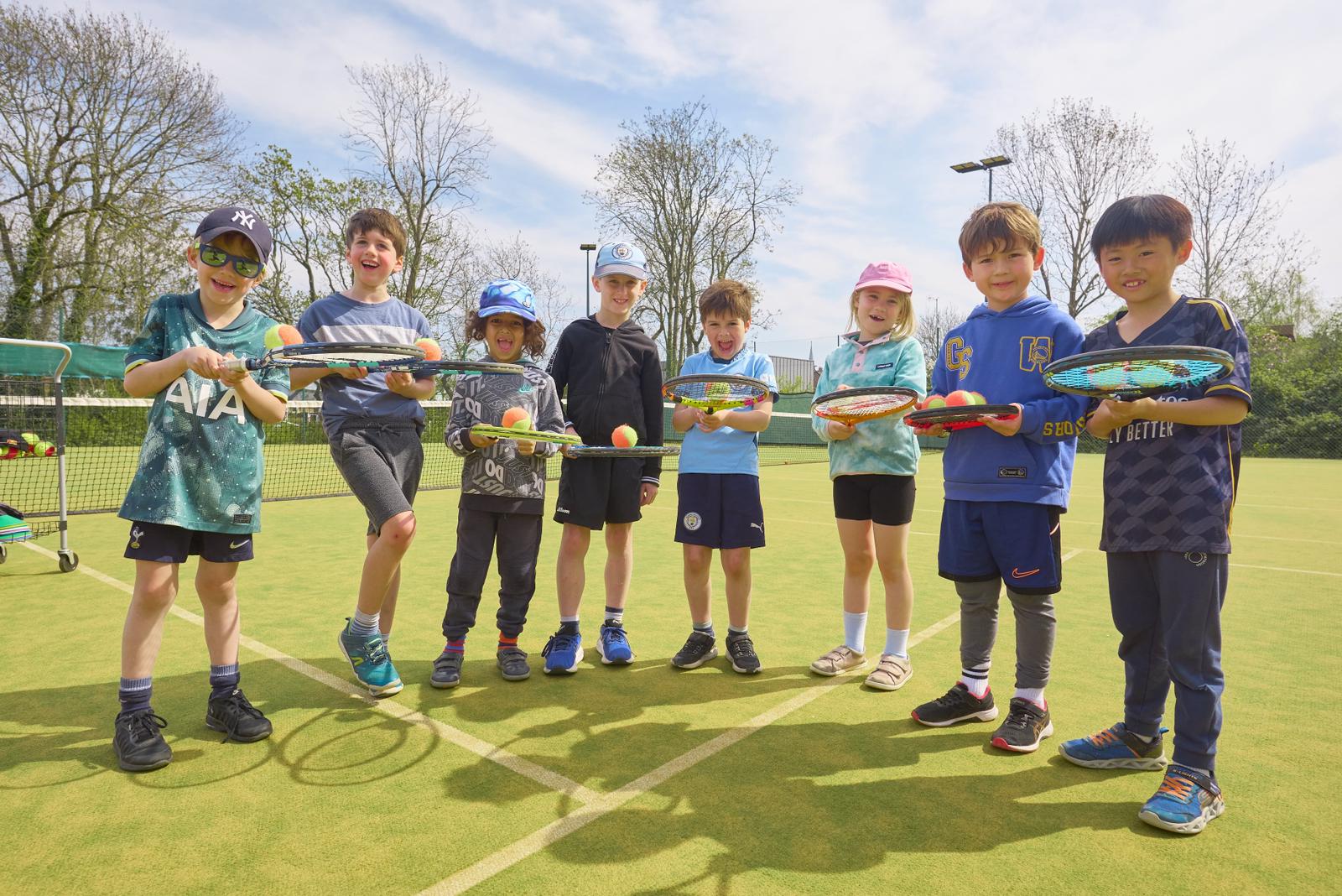 Children training at camp